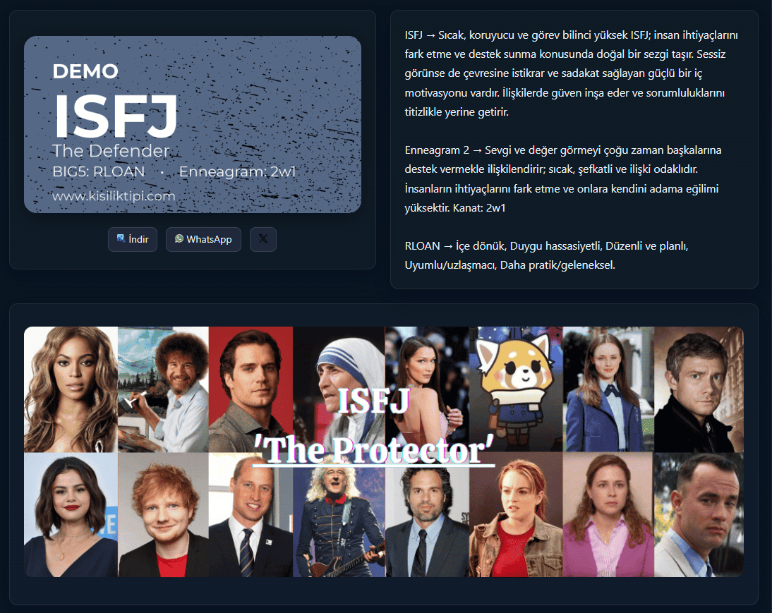 Paylaşılabilir kart önizleme